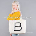 Initial Big shopping bag Canvas Bag